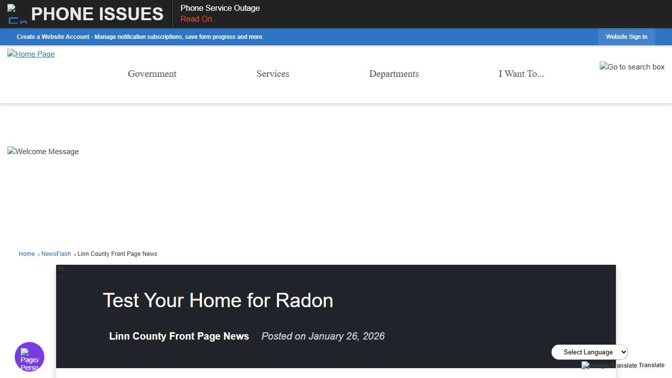 Test Your Home for Radon • Linn County, IA